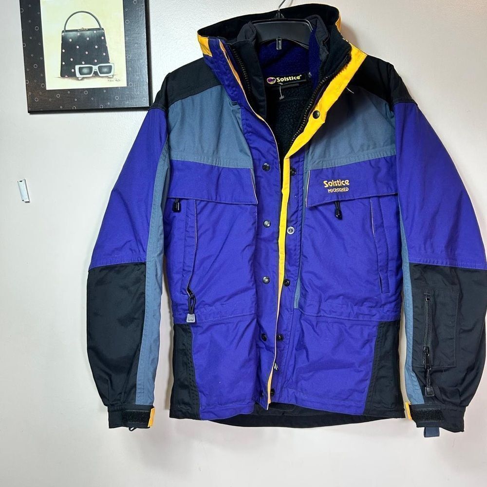 Solstice Men's Purple, Black, and Gray Ski Jacket